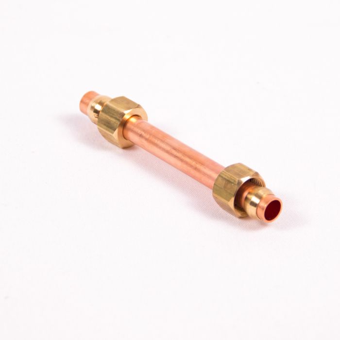 Jiffy Steamer - 4” Cobre 3/8” Tubo con Tuercas y Anillos de Comprensión