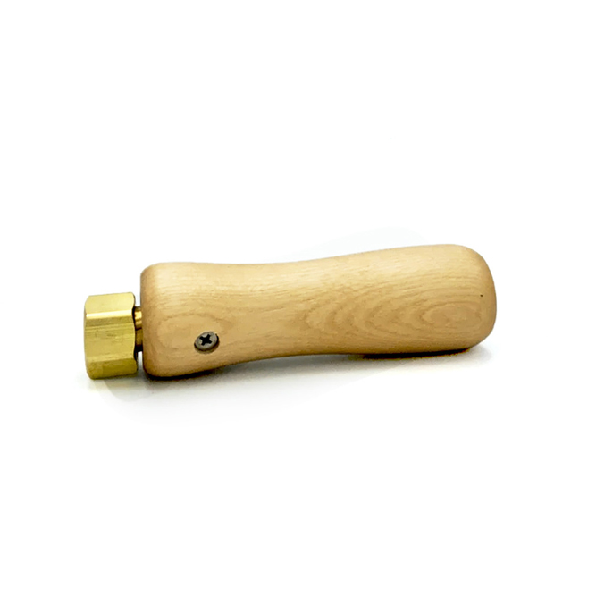 Empuñadura de Madera con tornillo para montaje de cabezas intercambiables