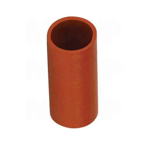 Capuchón de silicona para tubo de aluminio curvado de 9” con enganche de latón